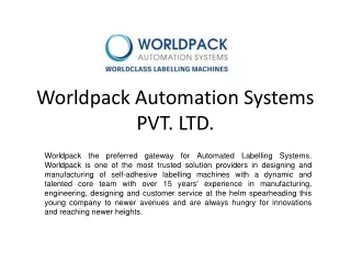 worldpack automation systems pvt ltd