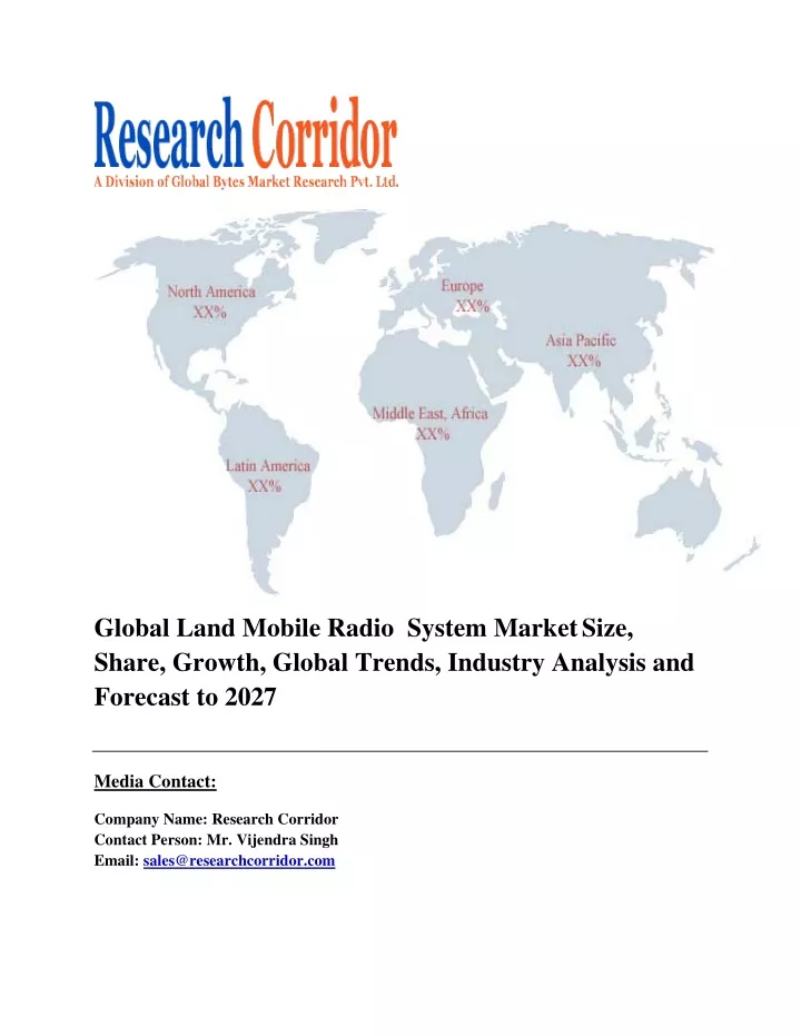 global land mobile radio system market size share