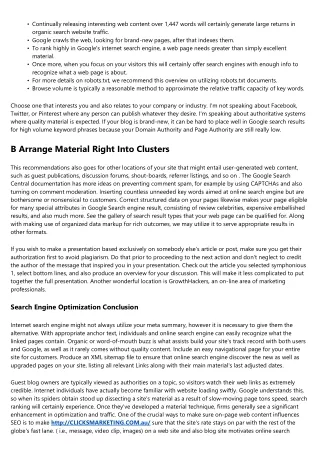 Smart, Scalable Search Engine Optimization Approaches