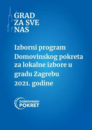 Izborni program Domovinskog pokreta za lokalne izbore u gradu Zagrebu 2021.
