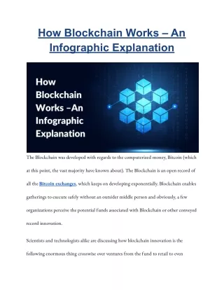 how blockchain works an infographic explanation