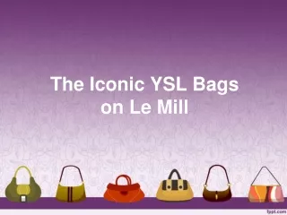 Saint Laurent - Shop Designer Accessories and Clothing - Le Mill Bags