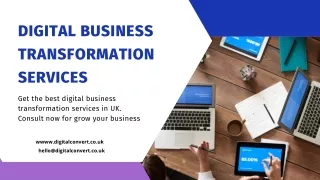 Digital Business Transformation Services In UK  Digital Convert UK
