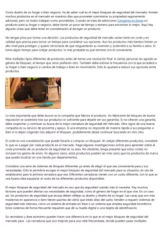 ¿De qué manera elegir la cerradura ideal para mi casa?