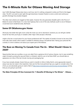 6 Online Communities About miraclemovers.com/moving-services/ottawa  You Should