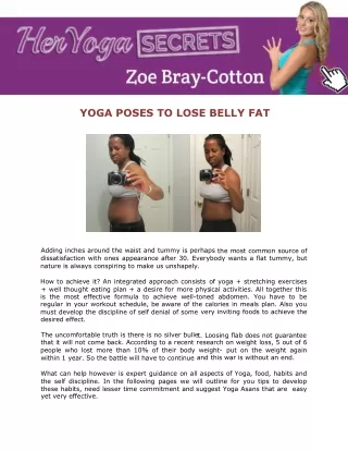 Yoga Burn System For Women by Zoe Bray Cotton PDF EBook Download
