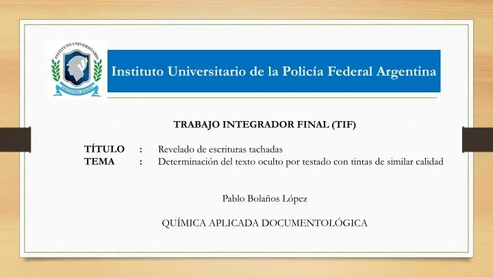 instituto universitario de la polic a federal argentina