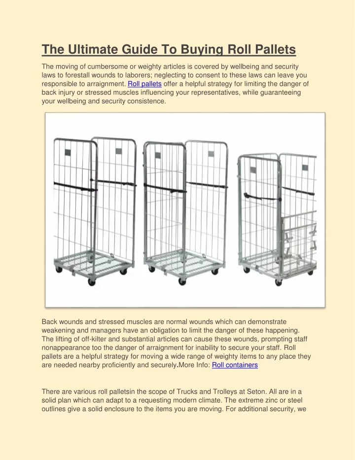 the ultimate guide to buying roll pallets