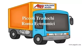 Piccoli Traslochi Roma Economici
