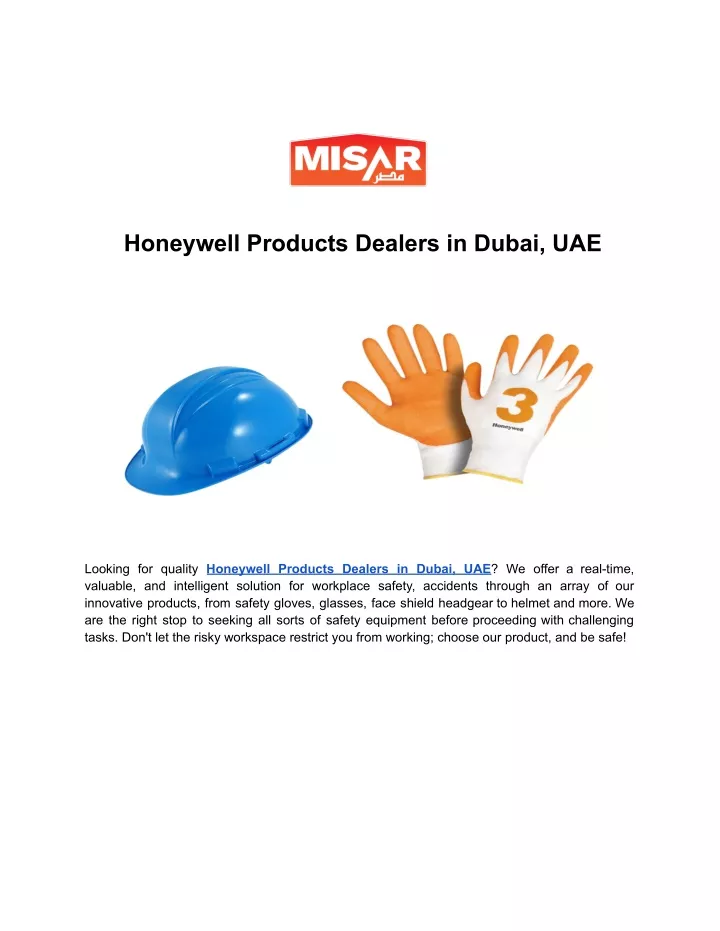 honeywell products dealers in dubai uae