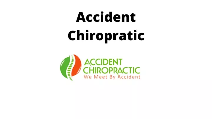 accident chiropratic