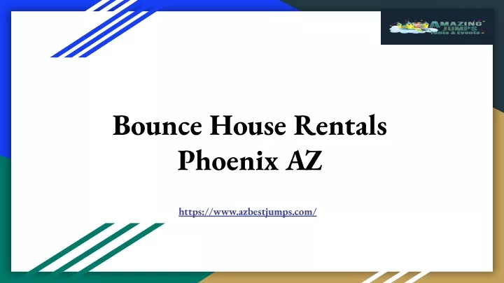 bounce house rentals phoenix az