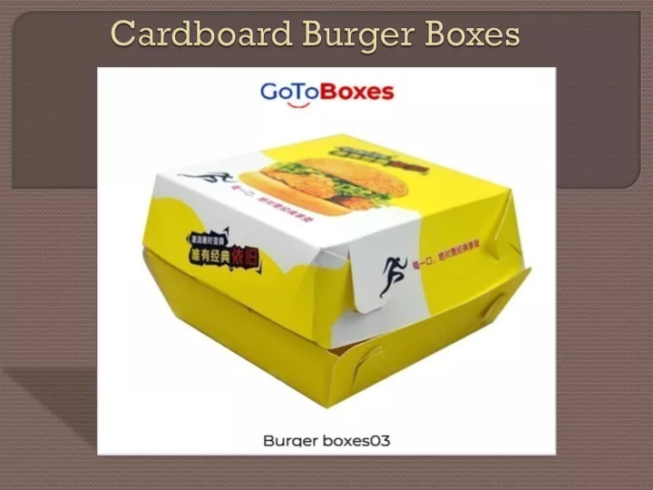 cardboard burger boxes