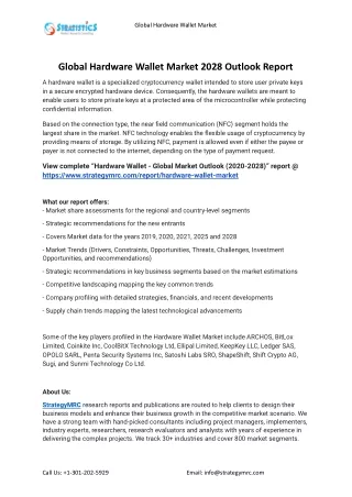 global hardware wallet market