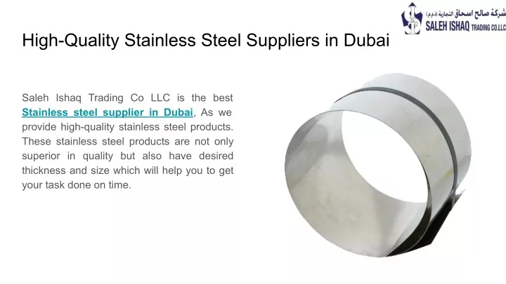 high quality stainless steel suppliers in dubai