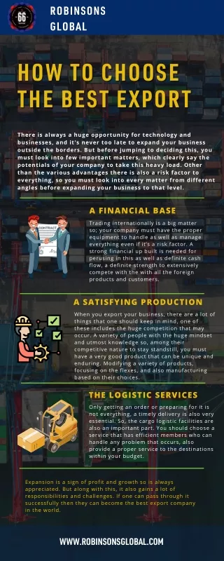 How to Choose the Best Export