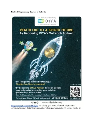 the best programming courses in malaysia