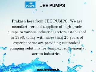 jee pumps