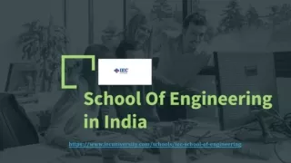 School Of Engineering in India