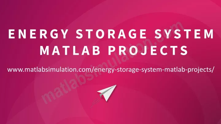 energy storage system matlab projects