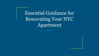essential guidance for renovating your nyc apartment