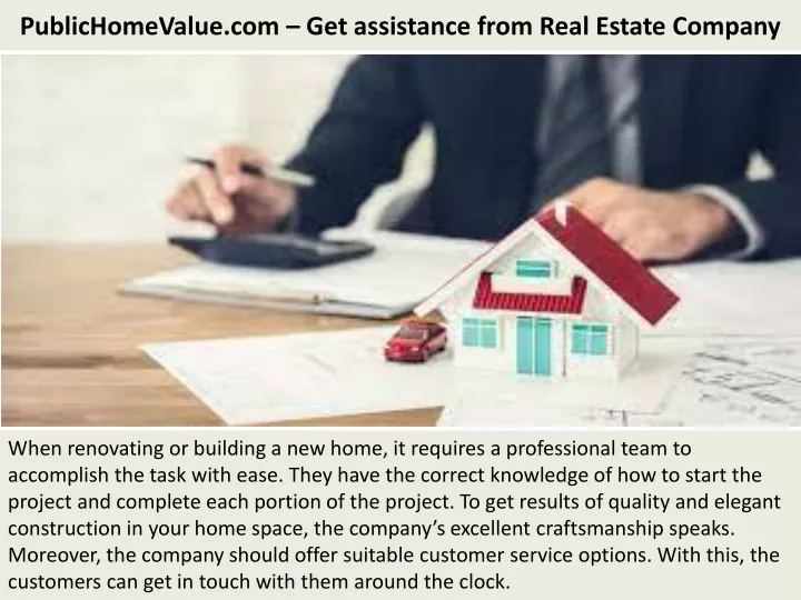 publichomevalue com get assistance from real estate company