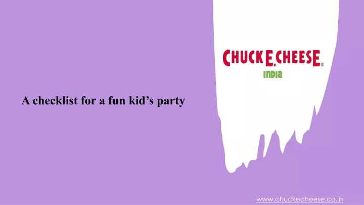 a checklist for a fun kid s party