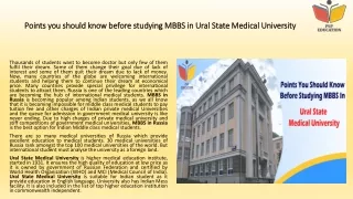 Points you should know before studying MBBS in Russia | PSP education