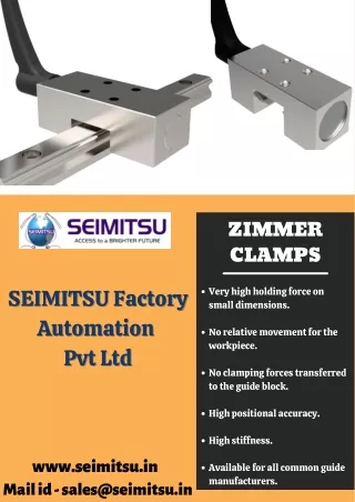 Zimmer Grippers and Clamps Distributors| SEMITSU Factory Automation Pvt Ltd