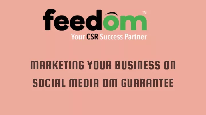 marketing your business on social media