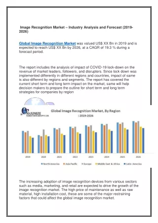 image recognition market industry analysis