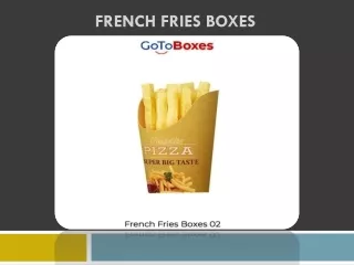french fries boxes