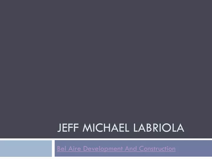 jeff michael labriola