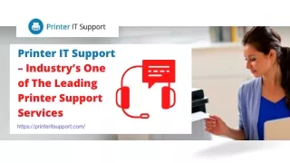 Printer IT Support – Industry’s One of The Leading Printer Support Services
