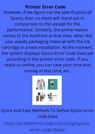 printer error code