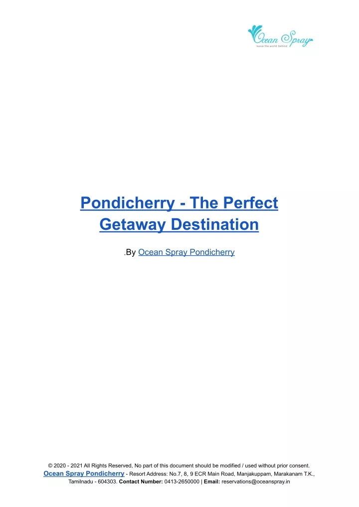 pondicherry the perfect getaway destination