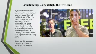 link building doing it right the first time
