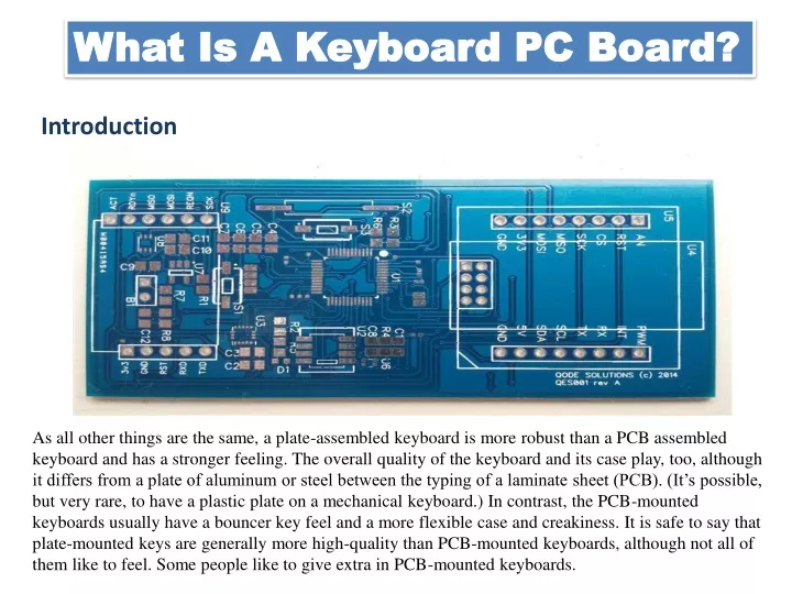 what is a keyboard pc board