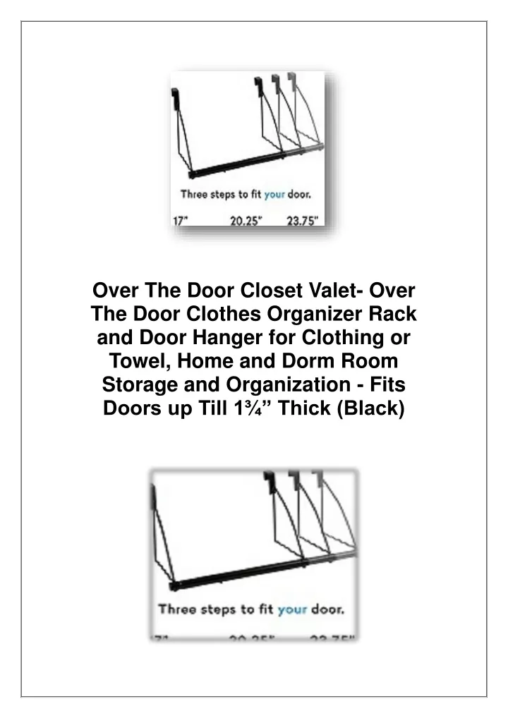 over the door closet valet over the door clothes