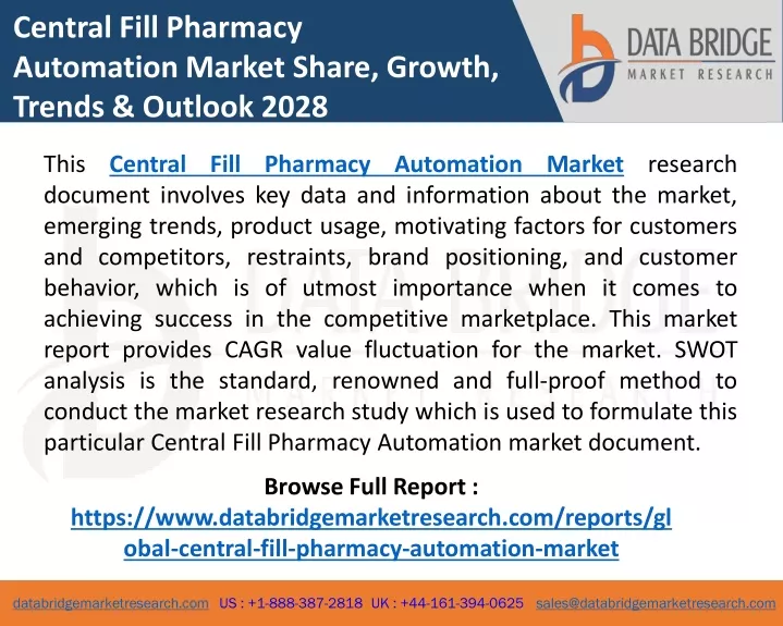 central fill pharmacy automation market share