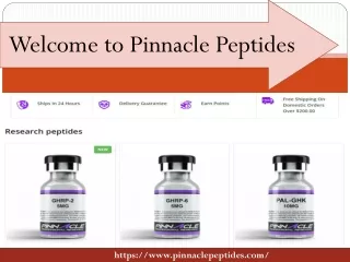 Welcome To Pinnacle Peptides