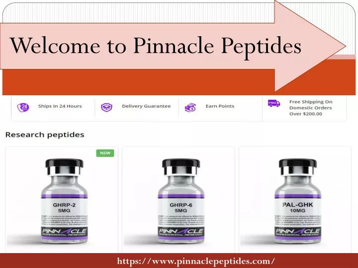 welcome to pinnacle peptides