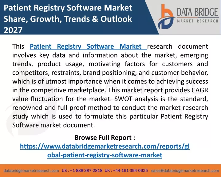patient registry software market share growth