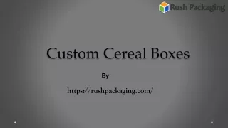 custom cereal boxes