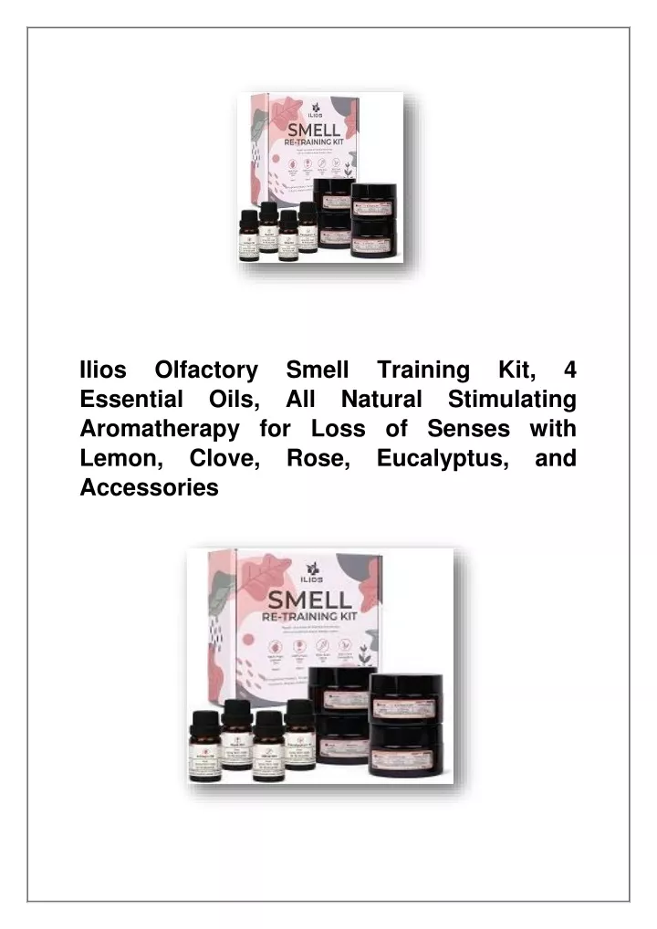 ilios olfactory smell training kit 4 essential
