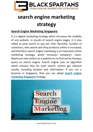 search engine marketing Singapore