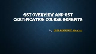 Best GST Training Institute in Mumbai