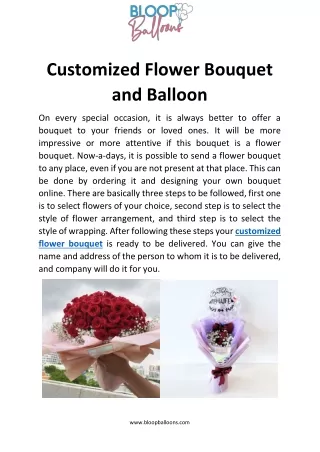 customized flower bouquet