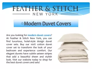 modern duvet covers