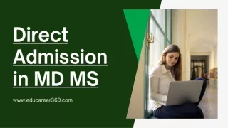 Direct Admission in MD MS